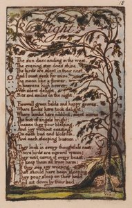 Songs of Innocence and of Experience, Plate 18, Night (Bentley 20)